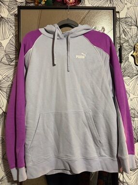 Puma Light purple and Purple Crewneck Hoodie